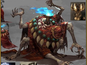 low poly 3d monster - ascetic Model 3D