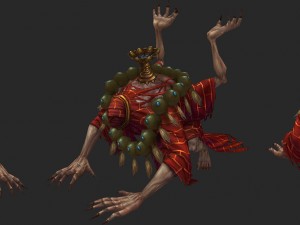 low poly 3d monster - ascetic Model 3D