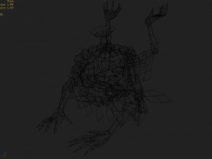 low poly 3d monster - ascetic Model 3D