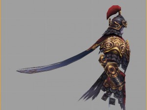 low poly 3d monster - skull soldier 3Dモデル