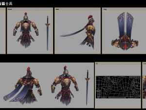 low poly 3d monster - skull soldier 3Dモデル