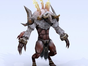 low poly 3d monster - lord of the conqueror Modello 3D