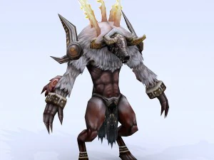 Low-Poly-3D-Monster &ndash; Herr des Eroberers 3D Modell