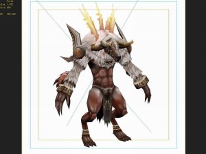 low poly 3d monster - lord of the conqueror 3D-Modell