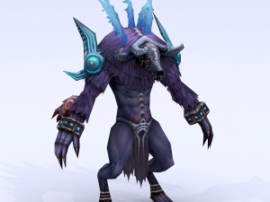 low poly 3d monster - connolly head 02 3D मॉडल