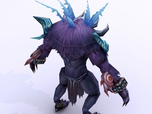 low poly 3d monster - connolly head 02 Model 3D