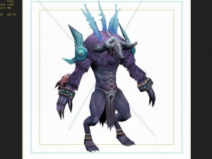 low poly 3d monster - connolly head 02 Model 3D
