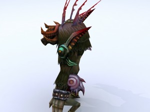 low poly 3d monster - connolly head 06 3D 模型