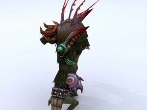 low poly 3d monster - connolly head 06 3D Model
