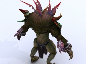 low poly 3d monster - connolly head 06 3D 模型