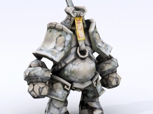 low poly 3d monster - kunlun shrine 3D Модель