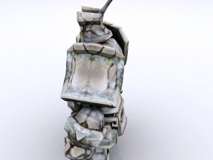 low poly 3d monster - kunlun shrine 3Dモデル