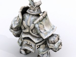 low poly 3d monster - kunlun shrine 3Dモデル