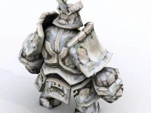 low poly 3d monster - kunlun shrine 3D Model