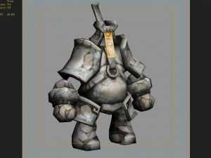 low poly 3d monster - kunlun shrine 3Dモデル