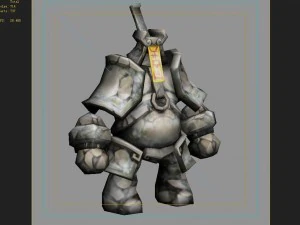 low poly 3d monster - kunlun shrine 3D Model