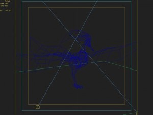 low poly 3d monster - blue phoenix Modèle 3D