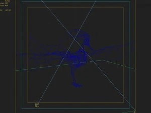 low poly 3d monster - blue phoenix 3D Model