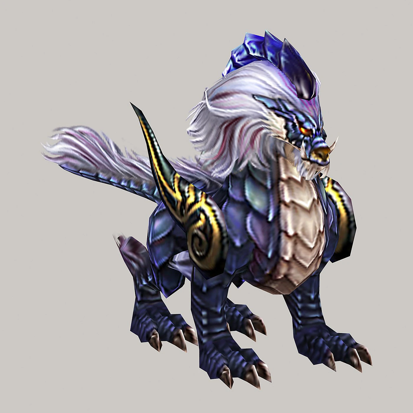 low poly 3d monster - blue brave troops 3D Model .c4d .max .obj .3ds .fbx .stl .blend 