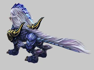 low poly 3d monster - blue brave troops 3D Model
