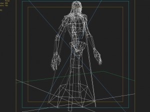 low poly 3d monster - blue ghost 3D Model