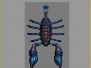 low poly 3d monster - blue-tailed toad Modèle 3D