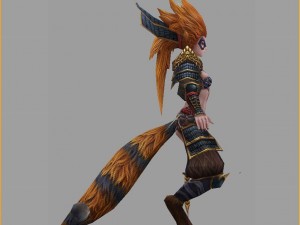 low poly 3d monster - the civet cat 3D Model