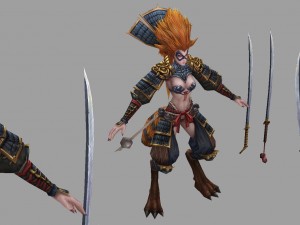 low poly 3d monster - the civet cat 3D Model