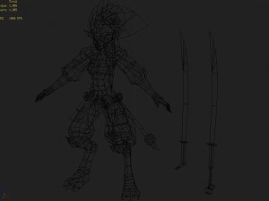 low poly 3d monster - the civet cat 3D Model