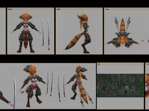 low poly 3d monster - the civet cat 3D Model