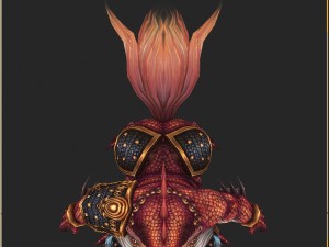 low poly 3d monster - king salmon 3D Model