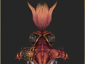 low poly 3d monster - king salmon 3D Model