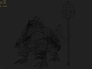 low poly 3d monster - king salmon 3D Model