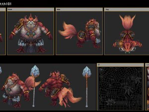 low poly 3d monster - king salmon 3D Model