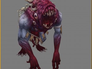 low poly 3d monster - spooky ghost 3D Model