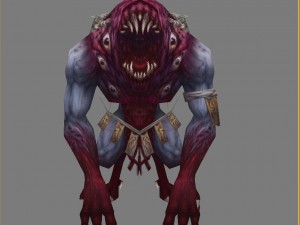 low poly 3d monster - spooky ghost 3D Model