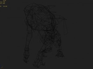 low poly 3d monster - spooky ghost 3D Model