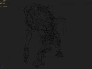 low poly 3d monster - spooky ghost 3D Model