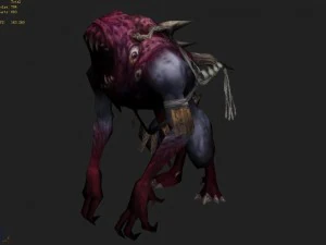 low poly 3d monster - spooky ghost 3D Model