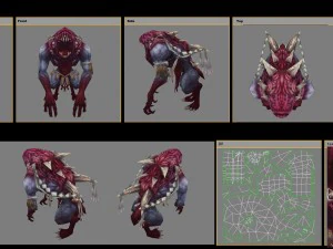 low poly 3d monster - spooky ghost 3D Model