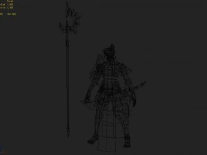 low poly 3d monster - spooky guardian 3D Model