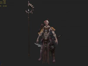 low poly 3d monster - spooky guardian 3D Model