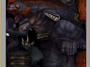 low poly 3d monster - claws wolf 3D Model