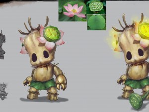 low poly 3d monster - lian wa Modèle 3D