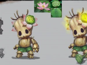 low poly 3d monster - lian wa 3D Model