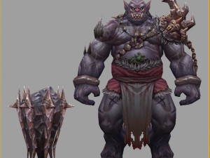 low poly 3d monster - splitter 3D 모델