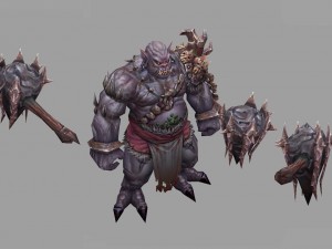 low poly 3d monster - splitter 3D 모델