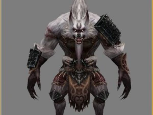 low poly 3d monster - ling xuanzi 3D Model