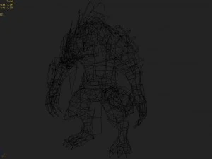 low poly 3d monster - ling xuanzi 3D Model