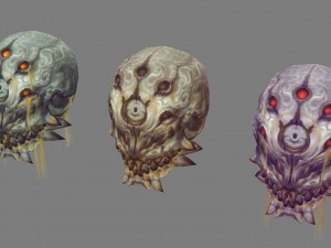 low poly 3d monster - quicksand 3D 모델